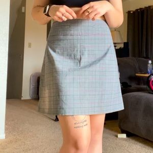 Plaid miniskirt